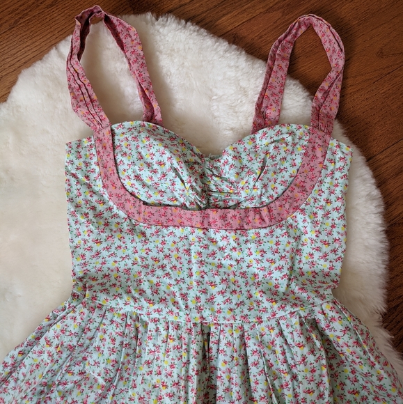 See copy listing 💋 Betsey Johnson ombre floral dress retro vintage - Picture 3 of 8